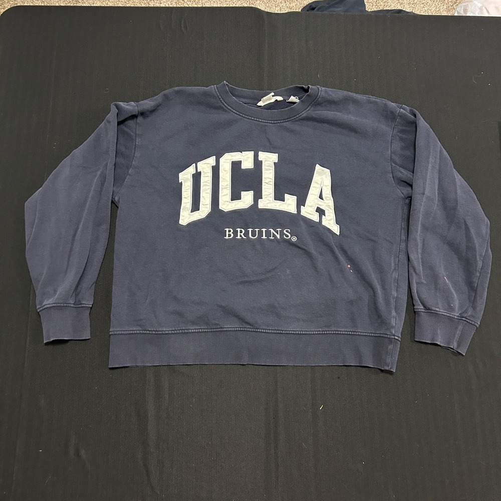 HM UCLA Bruins Navy Blue Graphic Crewneck Sweatshirt Mens Medium Collegiate
